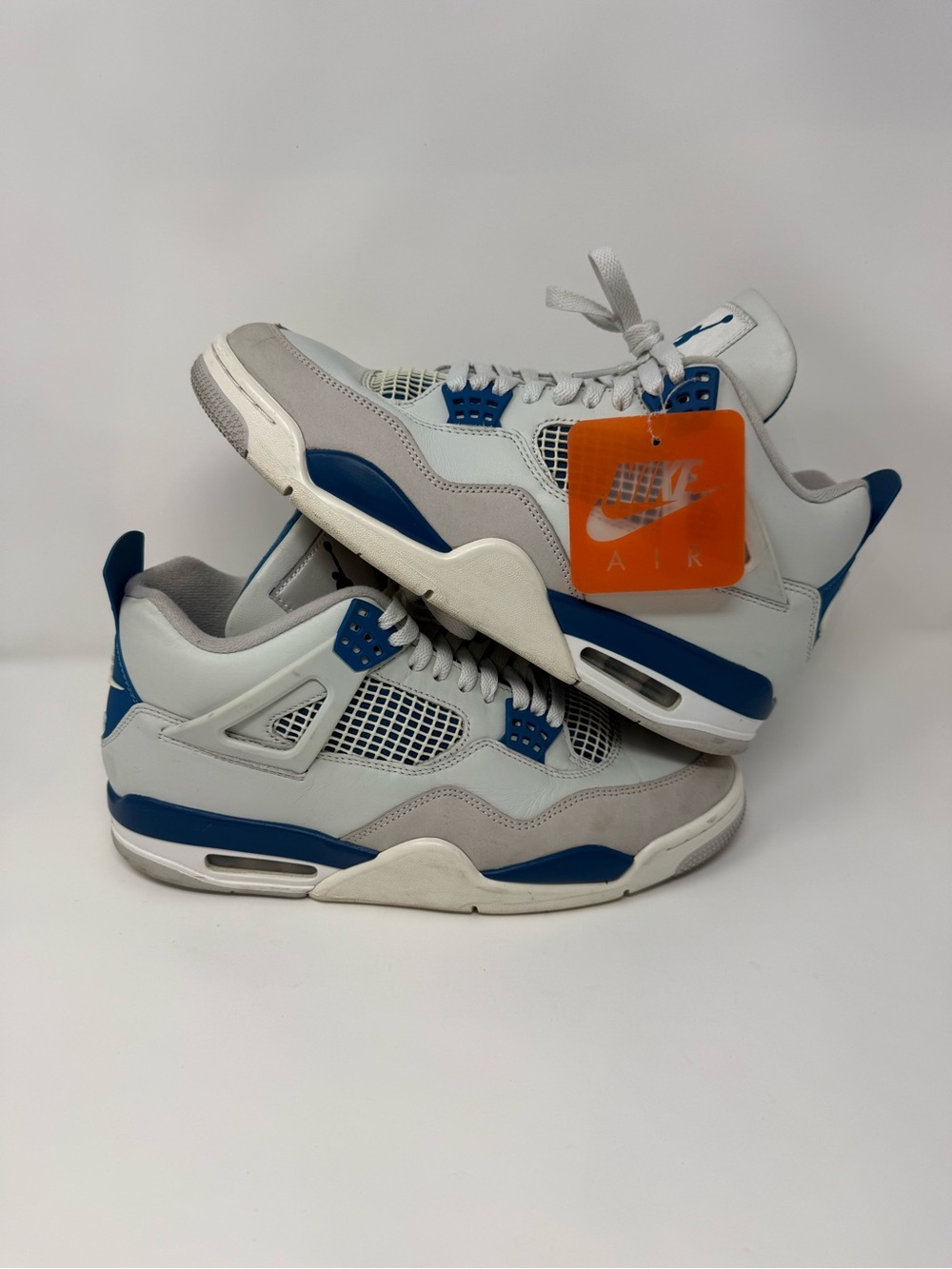 Size 10- Jordan Air Jordan 4 Retro 2024 Military Blue Off-White FV5029-141 Men